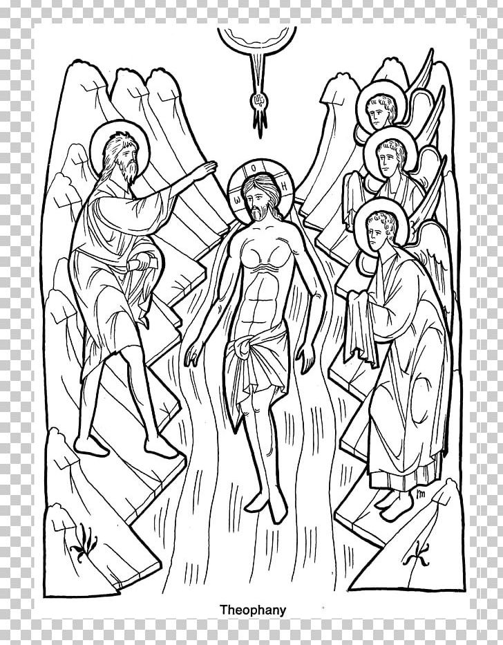 Eastern Orthodox Church Coloring Book Orthodoxy Orthodox Christianity Icon Png Clipart Arm Art Baptism Black And