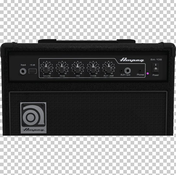 Guitar Amplifier Ampeg BA-108 Bass Guitar Instrument Amplifier Bass Amplifier PNG, Clipart, Ampeg, Amplifier, Audio Power Amplifier, Audio Receiver, Bass Free PNG Download