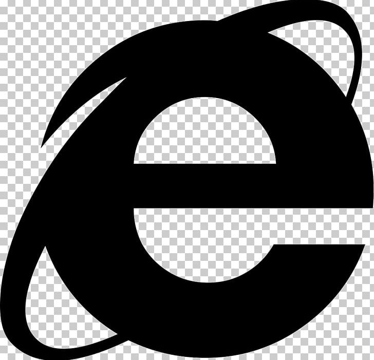 Internet Explorer Web Browser File Explorer Microsoft PNG, Clipart, Artwork, Black, Black And White, Browser Extension, Circle Free PNG Download