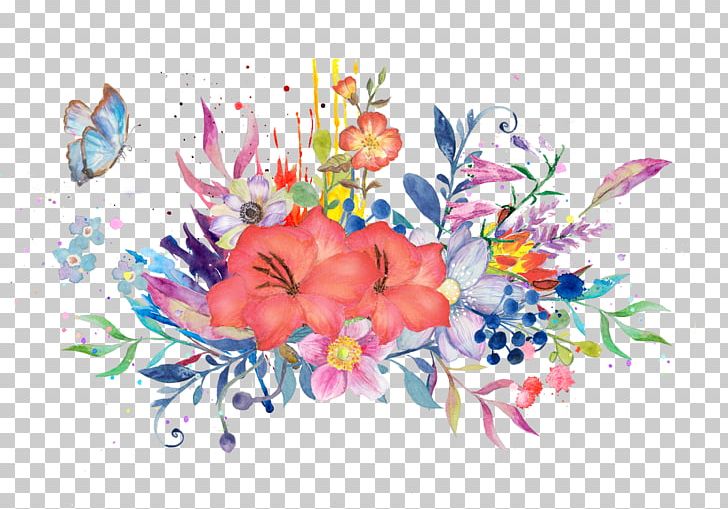 Watercolour Flowers Painting PNG, Clipart, Art, Blossom, Branch, Branches, Color Free PNG Download