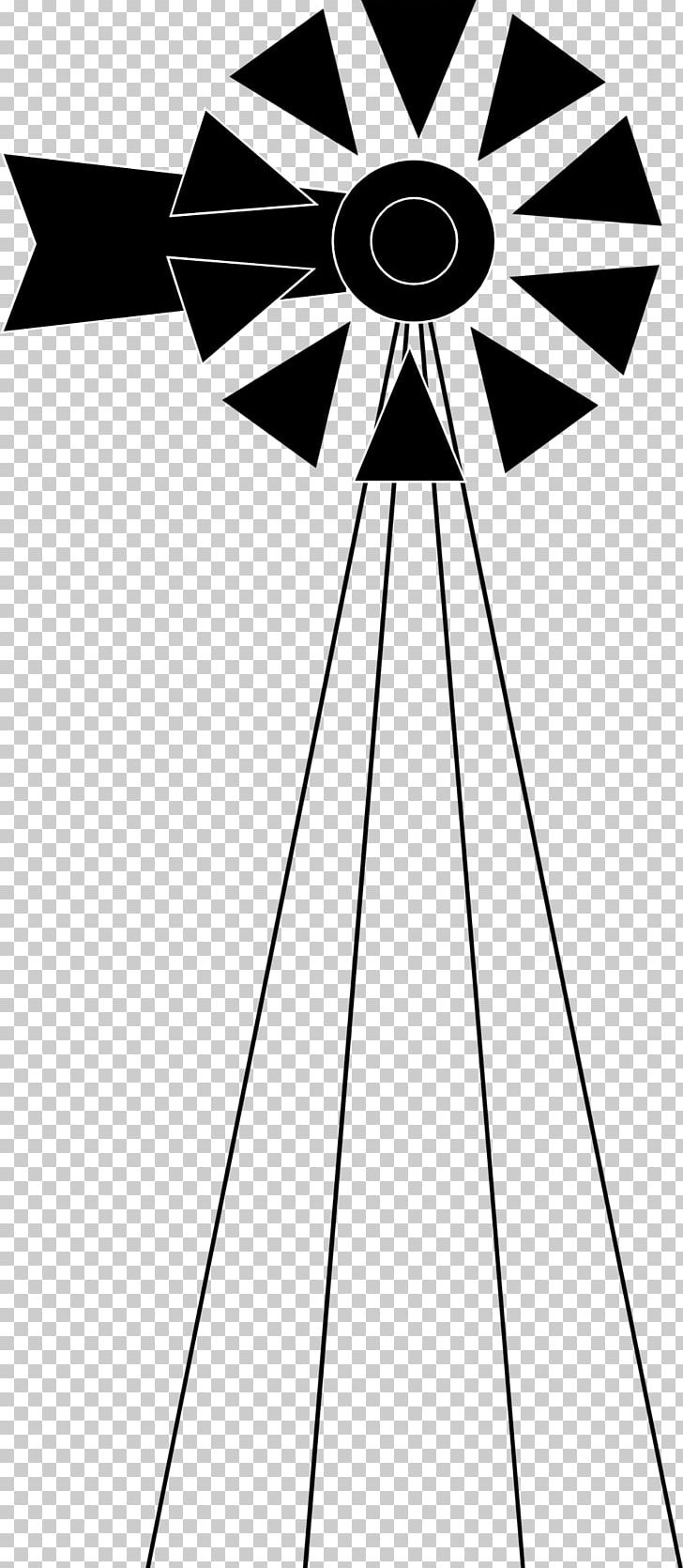 Windmill Wind Turbine Black And White PNG, Clipart, Angle, Area, Artwork, Black, Black And White Free PNG Download