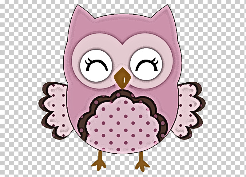 Owl Pink Bird Of Prey Bird Purple PNG, Clipart, Bird, Bird Of Prey, Cartoon, Owl, Pink Free PNG Download