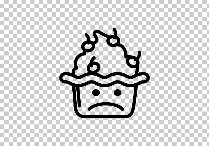 Cupcake Ice Cream Muffin Computer Icons PNG, Clipart, Area, Black, Black And White, Cake, Candy Free PNG Download