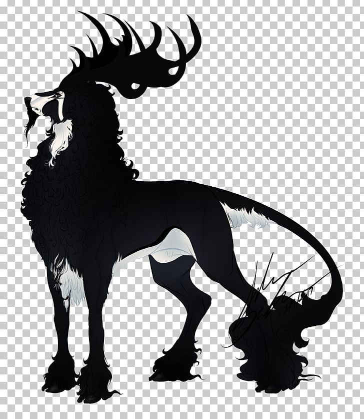 Mustang Reindeer Legendary Creature Pack Animal Black PNG, Clipart, Antler, Art, Black, Carnivoran, Cre Free PNG Download