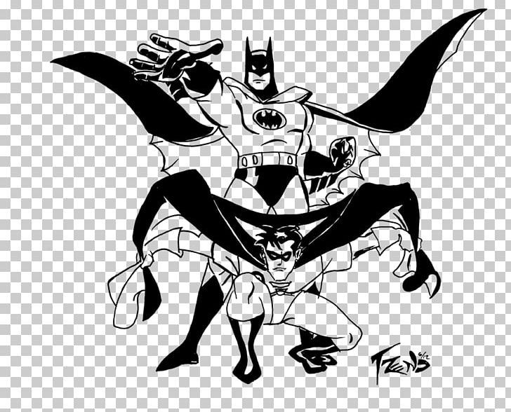 Warner Bros. Cartoons Artist Animated Cartoon PNG, Clipart, Bat, Batman And Robin, Black, Black And White, Cartoon Free PNG Download