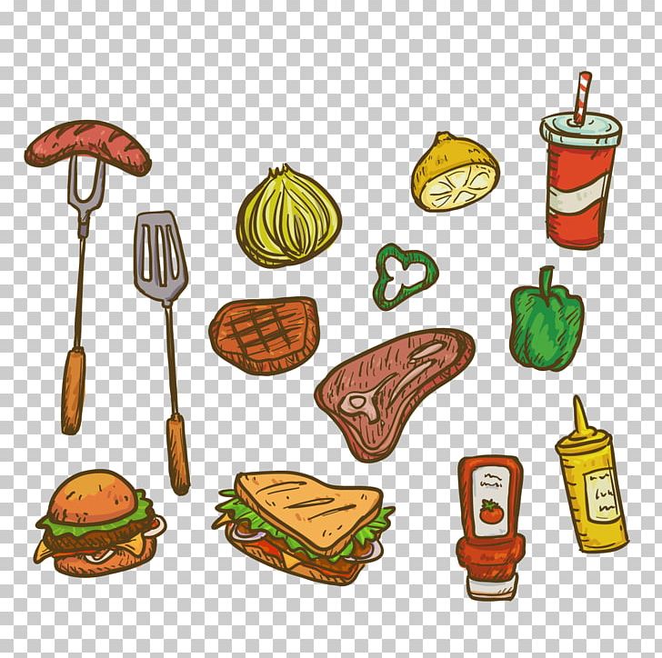 Hamburger Hot Dog Barbecue Breakfast British Cuisine PNG, Clipart, Barbecue Vector, Beefsteak, Cola, Cuisine, Fast Food Free PNG Download