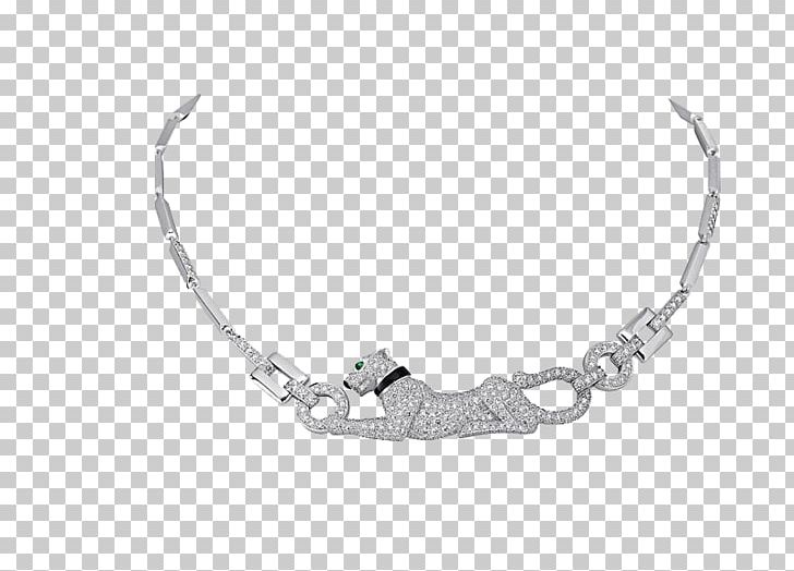 Leopard Cartier Jewellery Necklace Watch PNG, Clipart, Black And White, Body Jewelry, Bracelet, Brooch, Chain Free PNG Download
