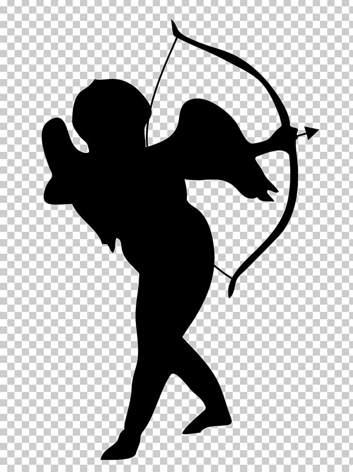 Silhouette Cupid Heart PNG, Clipart, Arrow, Arrow Silhouette Cliparts, Art, Black And White, Bow And Arrow Free PNG Download