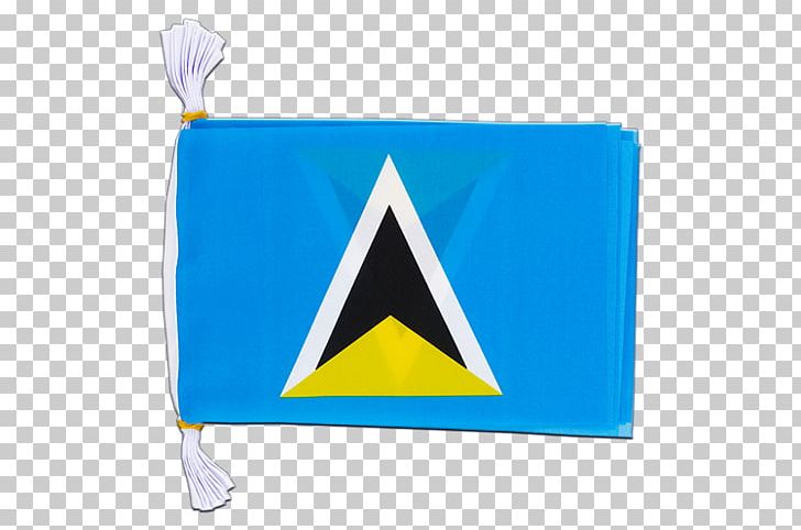 Flag Of Saint Lucia The Flag Shop Fahnenkette PNG, Clipart, Area, Blue, Brand, Bunt, Cubic Centimeter Free PNG Download