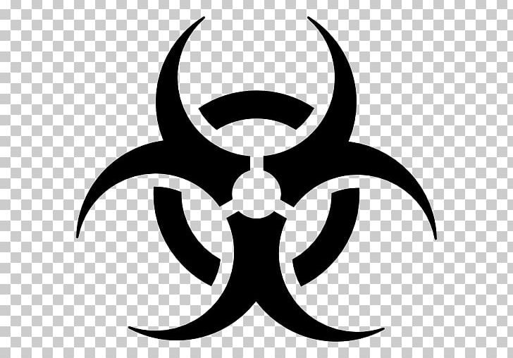 Biological Hazard Hazard Symbol Biology Sign PNG, Clipart, Artwork, Biological Hazard, Biology, Black And White, Circle Free PNG Download
