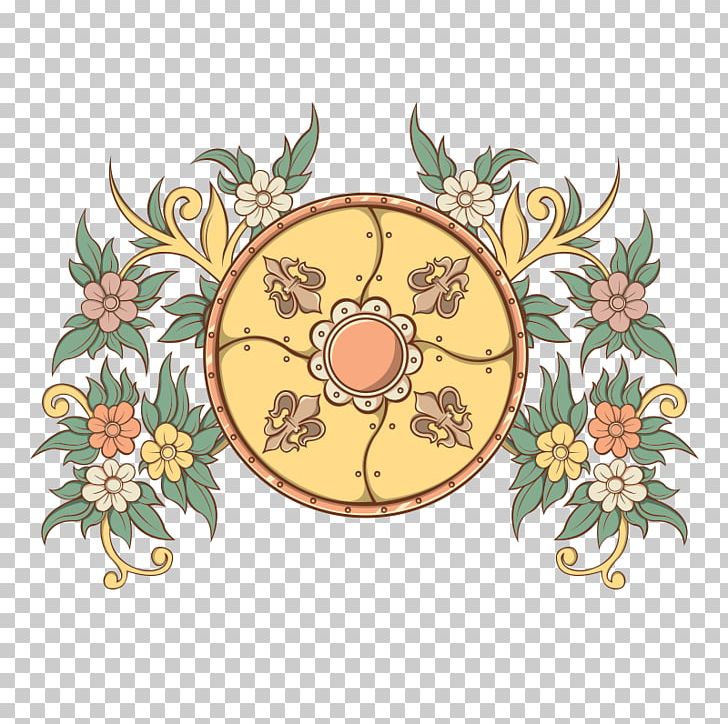 Flower Shield Floral Design PNG, Clipart, Adobe Illustrator, Art, Chine, Chinese Style, Encapsulated Postscript Free PNG Download