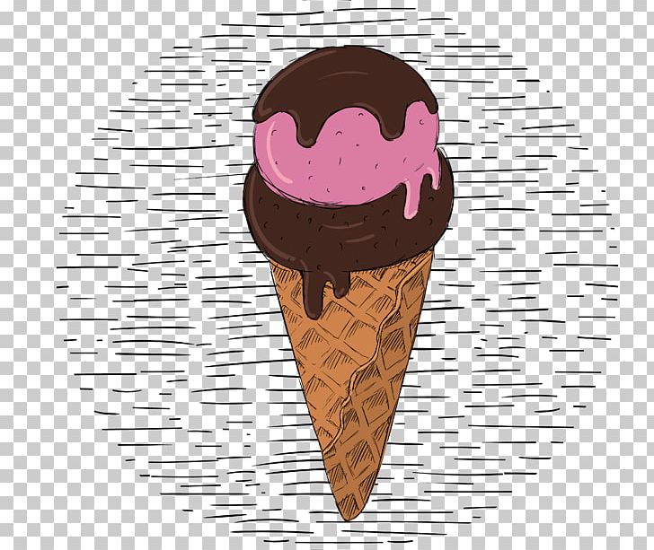 Ice Cream Cone Doughnut Ganache PNG, Clipart, Chocolates, Cream, Food, Frozen Dessert, Hand Painted Free PNG Download