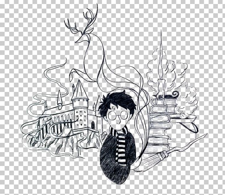Harry Potter And The Philosopher's Stone Harry Potter And The Cursed Child Harry Potter: Quidditch World Cup Drawing PNG, Clipart, Art, Artwork, Black And White, Bone, Comic Free PNG Download