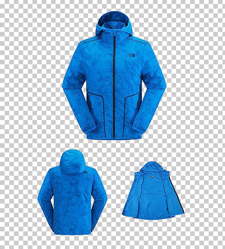 Hoodie The North Face T-shirt Jacket Windbreaker PNG, Clipart, Ancient Wind, Azure, Blue, Clothing, Cobalt Blue Free PNG Download