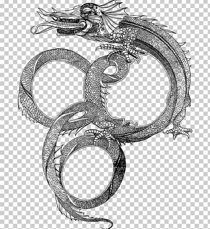 China Chinese Dragon PNG, Clipart, Black And White, Body Jewelry, China, Chinese Dragon, Chinese New Year Free PNG Download