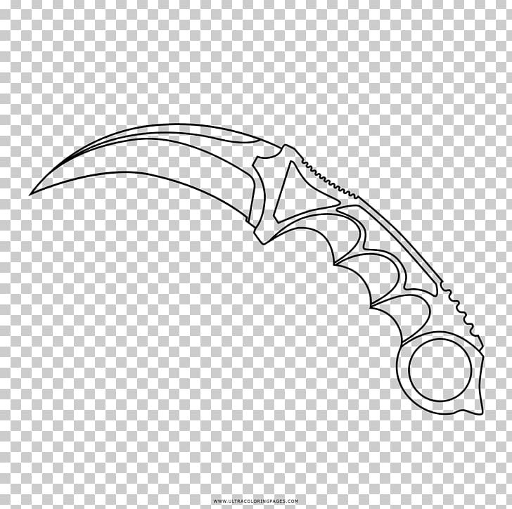 Knife Drawing Karambit Coloring Book Weapon PNG, Clipart, Angle, Area, Black And White, Butcher Knife, Cold Weapon Free PNG Download