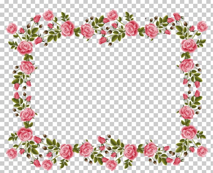 Rose Frames Pink Flowers PNG, Clipart, Blossom, Body Jewelry, Border ...