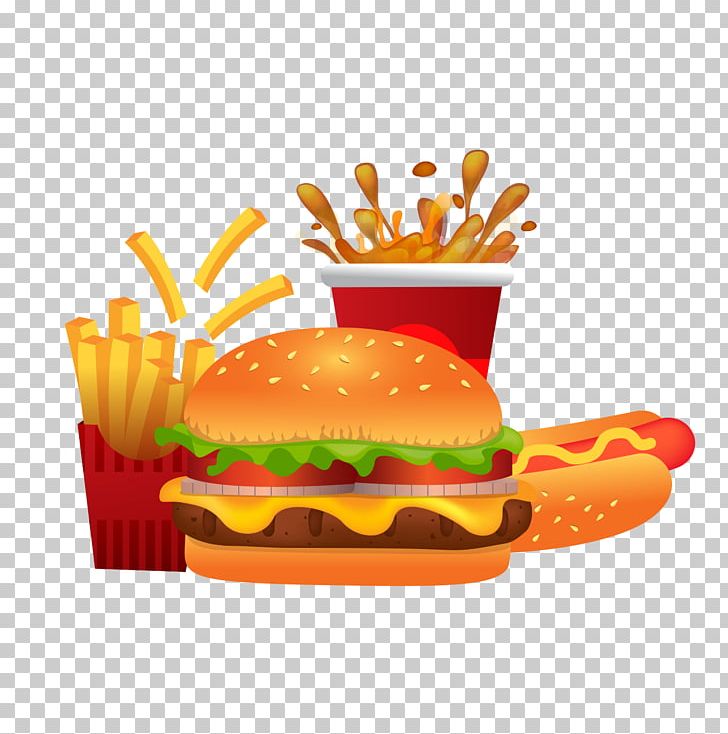 Cheeseburger French Fries Hot Dog Hamburger Bacon PNG, Clipart, Cartoon, Cheeseburger, Coke, Cuisine, Dish Free PNG Download