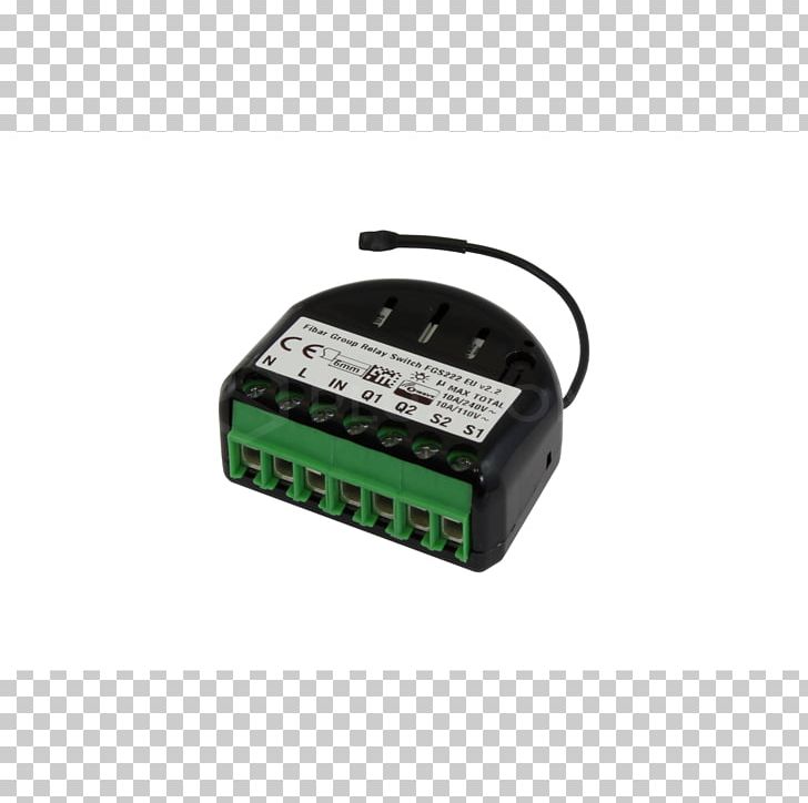 Latching Relay Electrical Switches Fibar Group Z-Wave PNG, Clipart, Ac Adapter, Adapter, Electrical Switches, Electrical Wires Cable, Electricity Free PNG Download