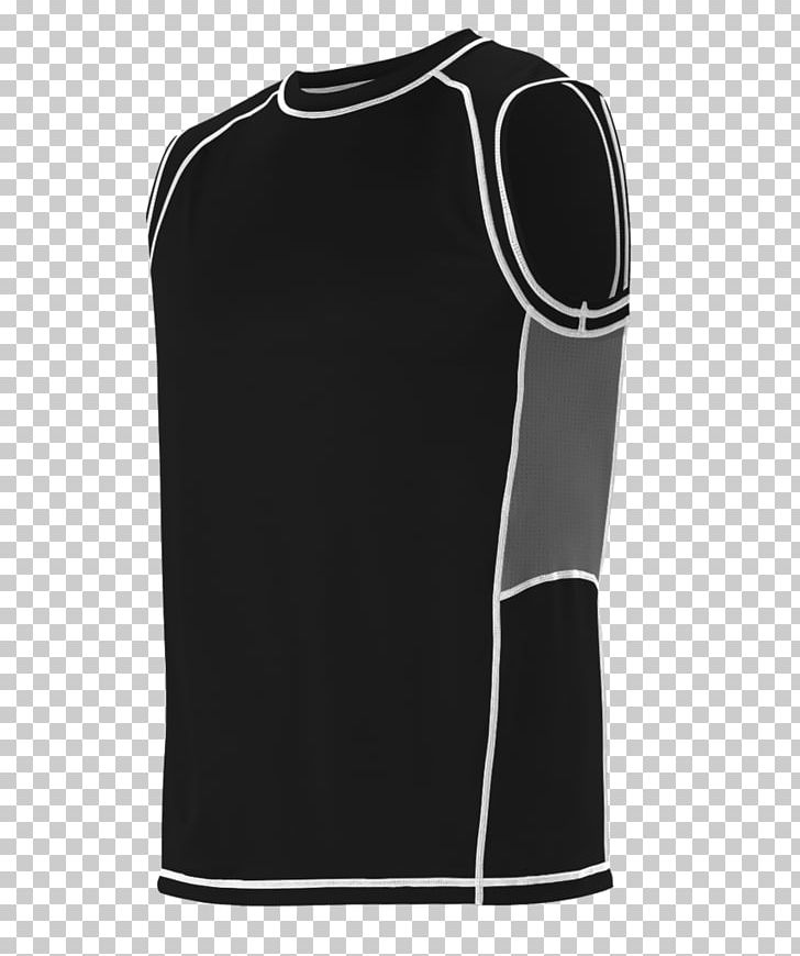 T-shirt Gilets Hoodie Sleeve Jersey PNG, Clipart, Active Shirt, Active Tank, Black, Clothing, Collar Free PNG Download