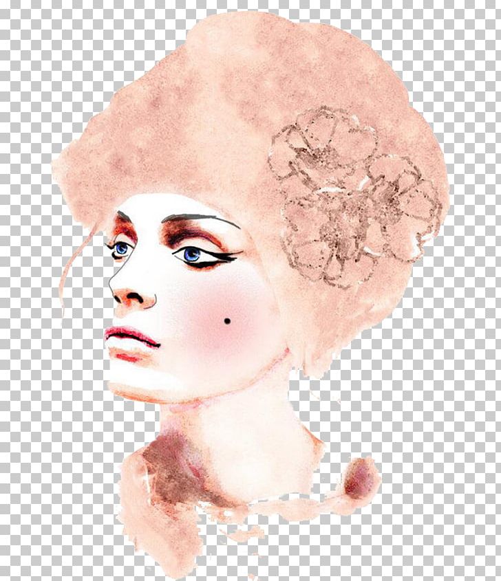 Fashion Illustration Watercolor Painting Portrait Illustration PNG, Clipart, Art, Beauty, Business Woman, Cartoon, Cheek Free PNG Download