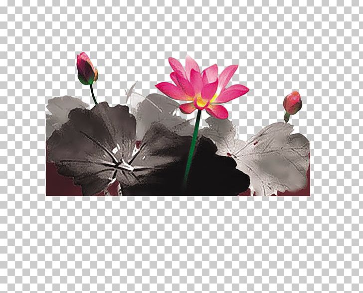 Ink Wash Painting Photography PNG, Clipart, Chinese Style, Download, Flower, Flowering Plant, Herbaceous Plant Free PNG Download