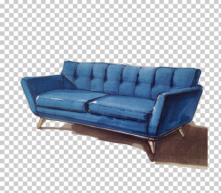 Couch Sofa Bed Furniture Drawing Interior Design Services PNG, Clipart, Angle, Architecture, Art, Blue, Decoration Free PNG Download