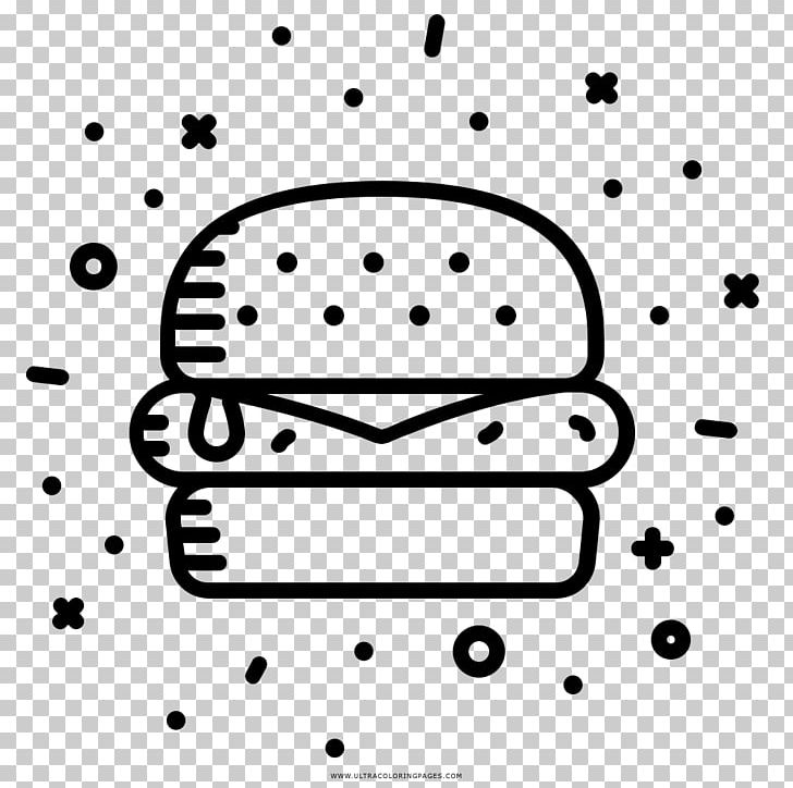 Hamburger French Fries Fast Food Street Food Drawing PNG, Clipart, Area, Black, Black And White, Cheese, Circle Free PNG Download