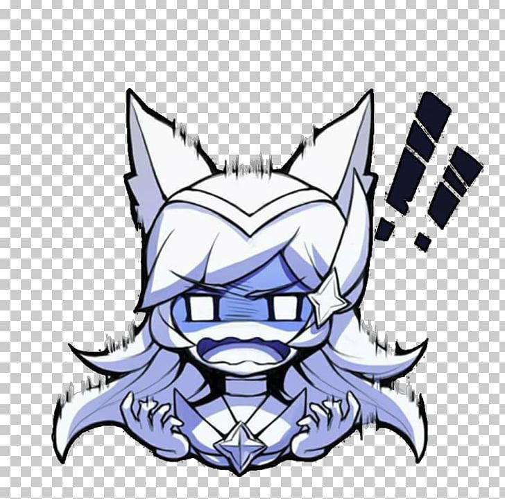 League Of Legends Sticker Star Emoticon Ahri PNG, Clipart, Ahri, Anime, Artwork, Black And White, Emoji Free PNG Download