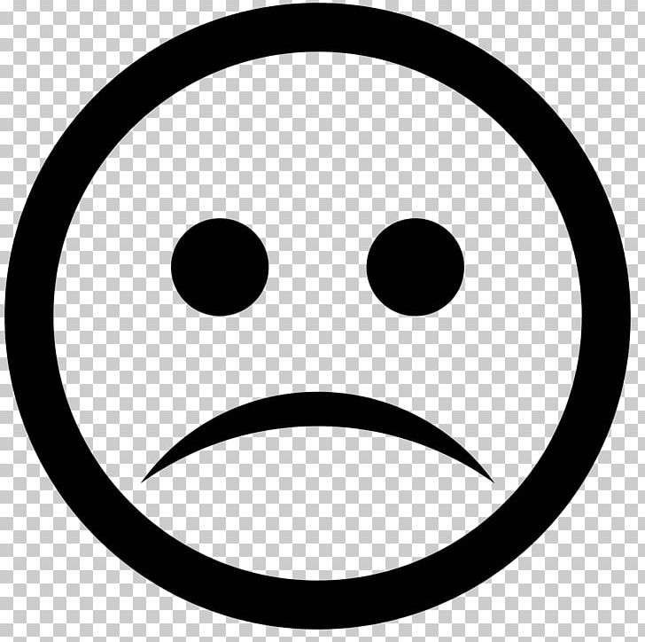 Computer Icons Emoticon Smiley Sadness PNG, Clipart, Area, Black And White, Button, Circle, Computer Icons Free PNG Download