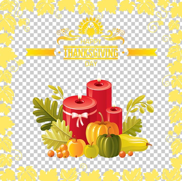 Thanksgiving Autumn Harvest Festival Illustration PNG, Clipart, Background Vector, Candle, Flower, Food, Fruit Free PNG Download
