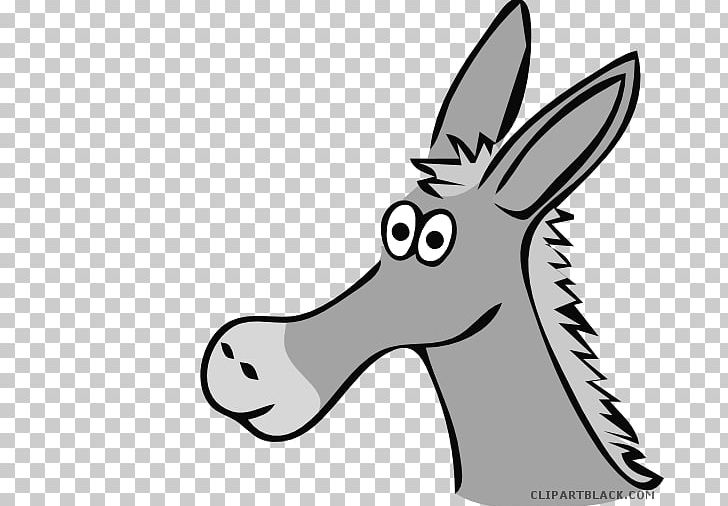 Donkey Mule Cartoon PNG, Clipart, Animal, Animals, Beak, Black And White, Black White Free PNG Download
