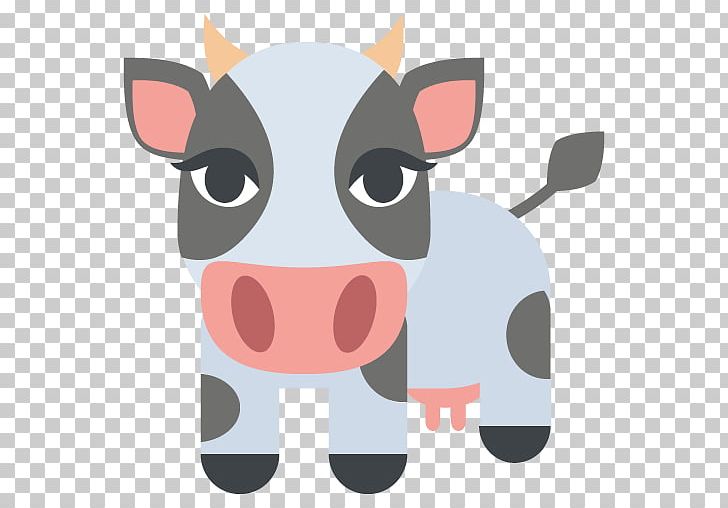 Cattle Emoji Paper Sticker Symbol PNG, Clipart, Animals, Cartoon, Cattle, Cattle Like Mammal, Computer Icons Free PNG Download