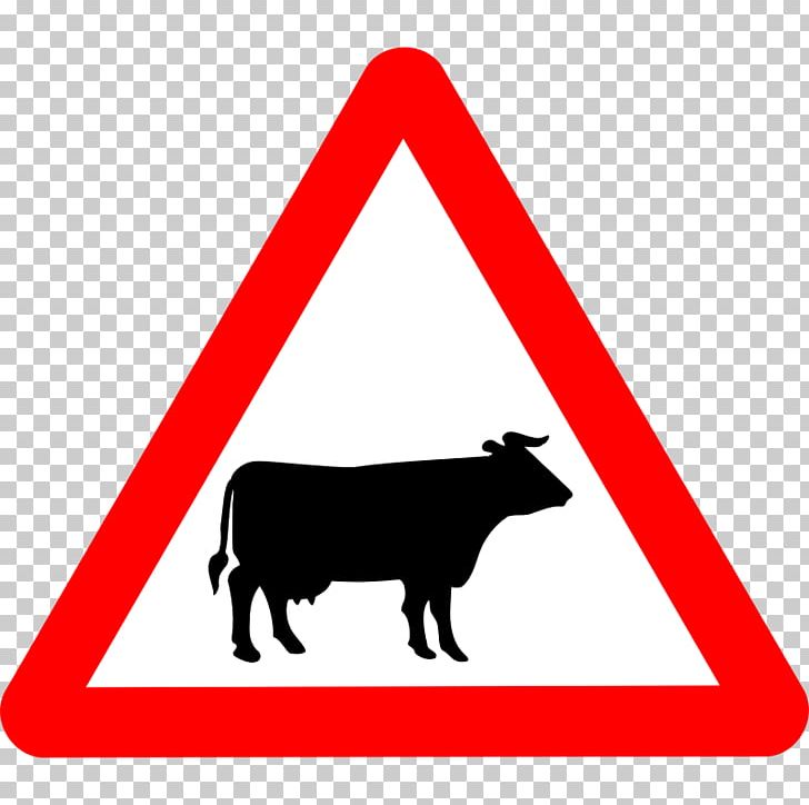 Cattle The Highway Code Traffic Sign Road Warning Sign PNG, Clipart, Black And White, Bull, Cattle, Cattle Grid, Cattle Images Free PNG Download