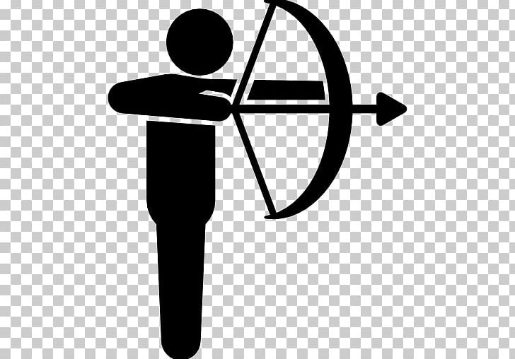 Computer Icons Shooting Bow And Arrow PNG, Clipart, Angle, Archery, Arrow, Black And White, Bow And Arrow Free PNG Download