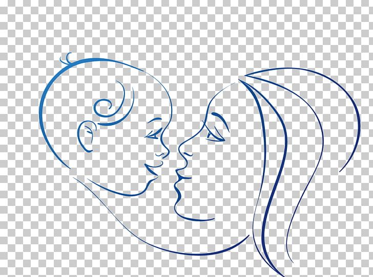 Mother Drawing Child PNG, Clipart, Art, Artwork, Beauty, Blue, Cheek Free PNG Download