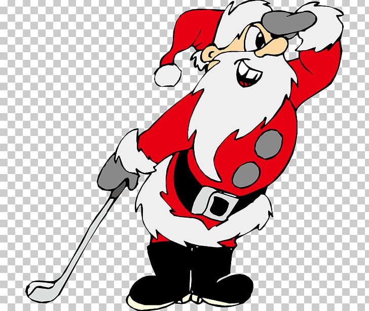Santa Claus Golf Club Christmas PNG, Clipart, Ball, Cartoon, Christmas, Christmas Card, Christmas Elements Free PNG Download