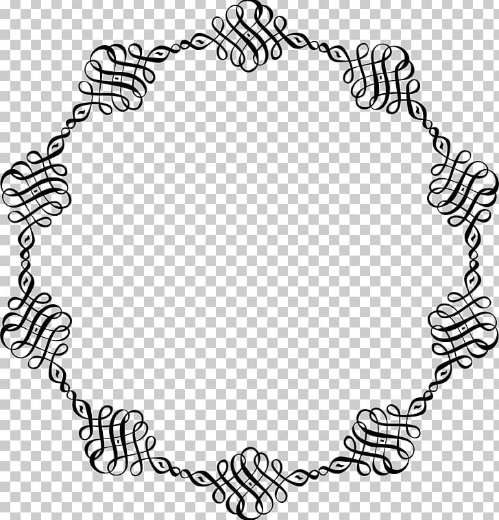 Black And White Line Art PNG, Clipart, Area, Black, Black And White, Body Jewelry, Circle Free PNG Download