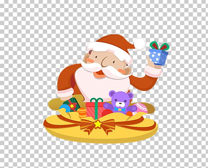 Santa Claus Christmas Ornament Gift PNG, Clipart, Animation, Art, Bear, Bow, Box Free PNG Download