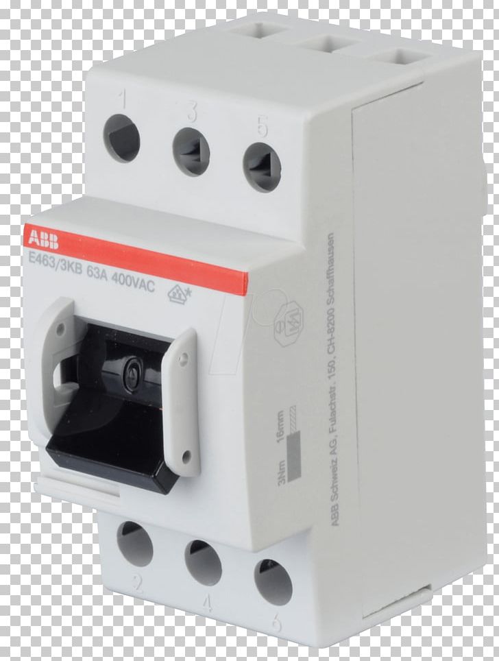 Circuit Breaker Electrical Switches Hauptschalter DIN Rail ABB Group PNG, Clipart, Abb, Angle, Circuit Breaker, Contact, Distribution Board Free PNG Download
