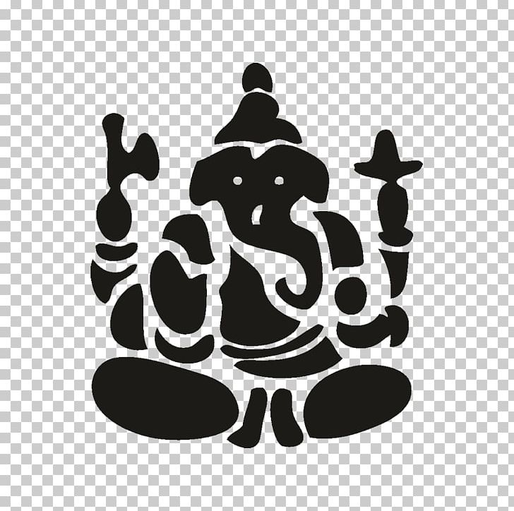 Ganesha Hinduism Ganesh Chaturthi Om PNG, Clipart, Black And White, Chaturthi, Computer Wallpaper, Deity, Diwali Free PNG Download