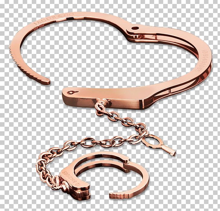 Bracelet Handcuffs Jacob & Co Gold PNG, Clipart, Body Jewellery, Body Jewelry, Bracelet, Chain, Copper Free PNG Download