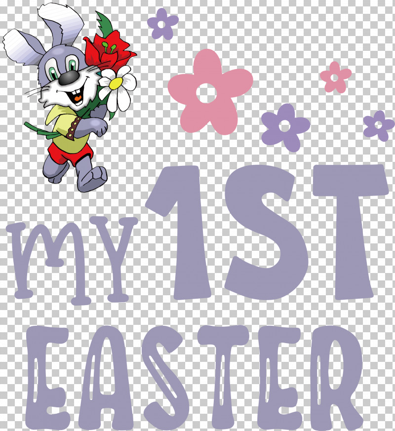 My 1st Easter Easter Bunny Easter Day PNG, Clipart, Cartoon, Character, Easter Bunny, Easter Day, Flower Free PNG Download
