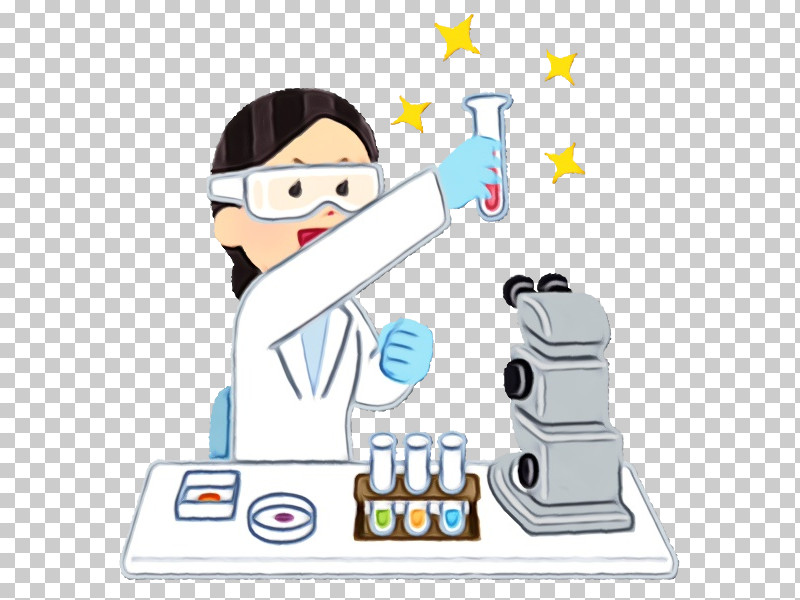 Cartoon Chemist PNG, Clipart, Cartoon, Chemist, Paint, Watercolor, Wet Ink Free PNG Download