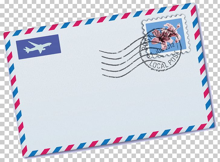 postage stamp on envelope clipart