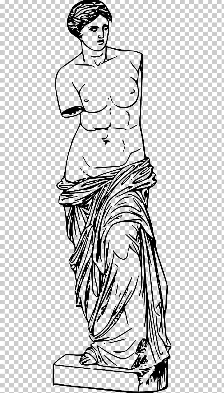 Aphrodite Venus De Milo Black And White PNG, Clipart, Arm, Art, Artwork, Asclepius, Black Free PNG Download