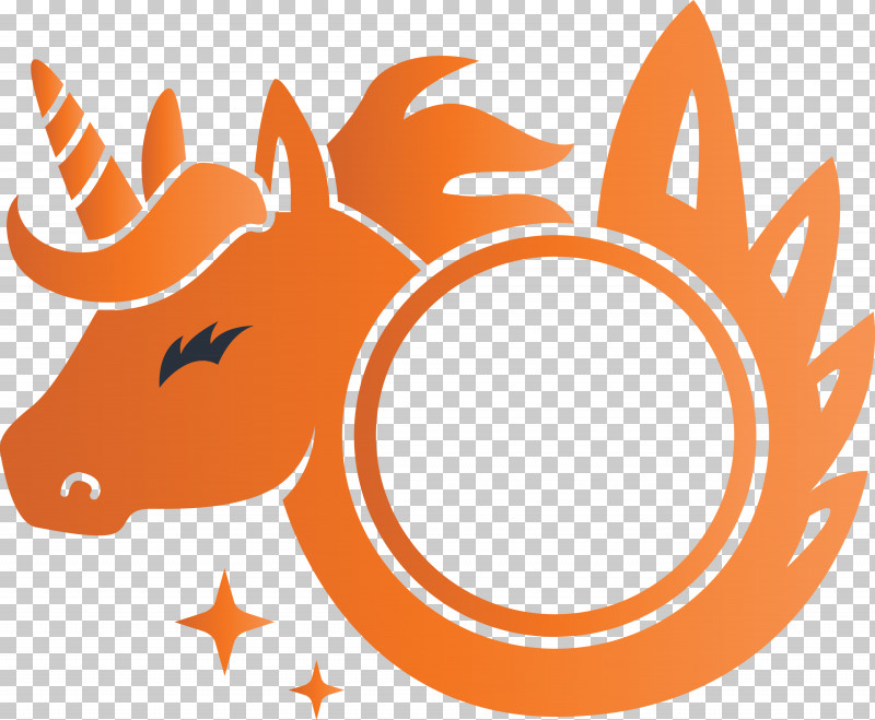 Unicorn Frame PNG, Clipart, Orange, Tail, Unicorn Frame Free PNG Download