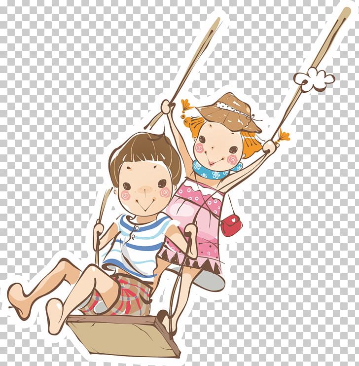 Boy Swing Child Illustration PNG, Clipart, Animation, Art, Boy, Branches, Cartoon Free PNG Download