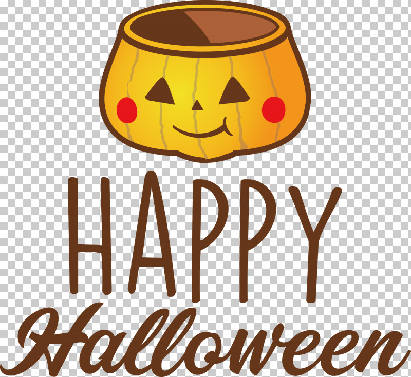 Happy Halloween PNG, Clipart, Happy Halloween, Logo, Meter, Yellow Free PNG Download