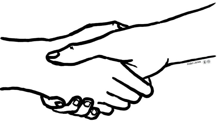 Handshake PNG, Clipart, Art, Artwork, Beak, Black, Black And White Free PNG Download